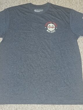 Grunt Style Navy Heather Tee-Support Those Who Serve XL
